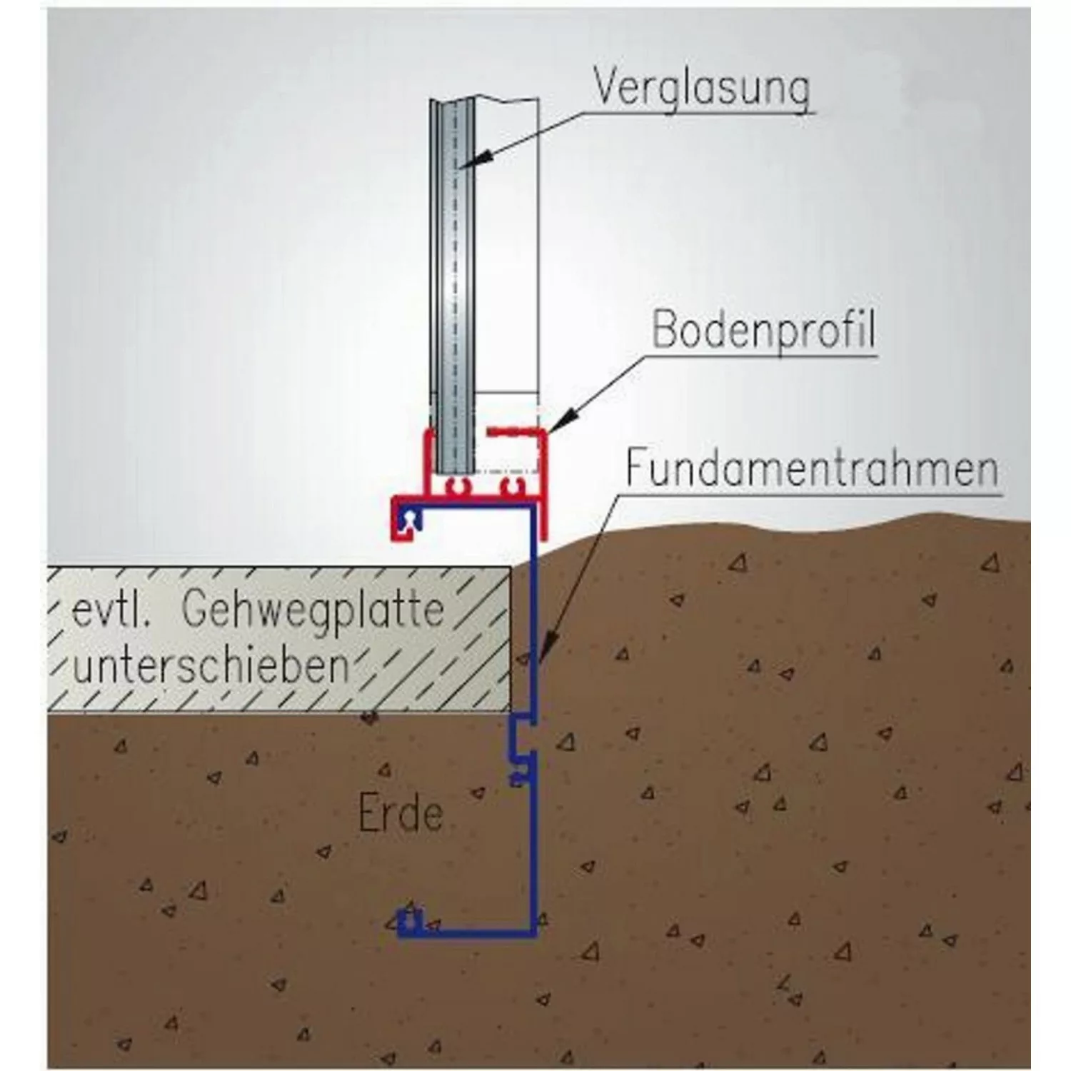 KGT Fundamentrahmen für Gewächshaus Linea I Alu blank günstig online kaufen