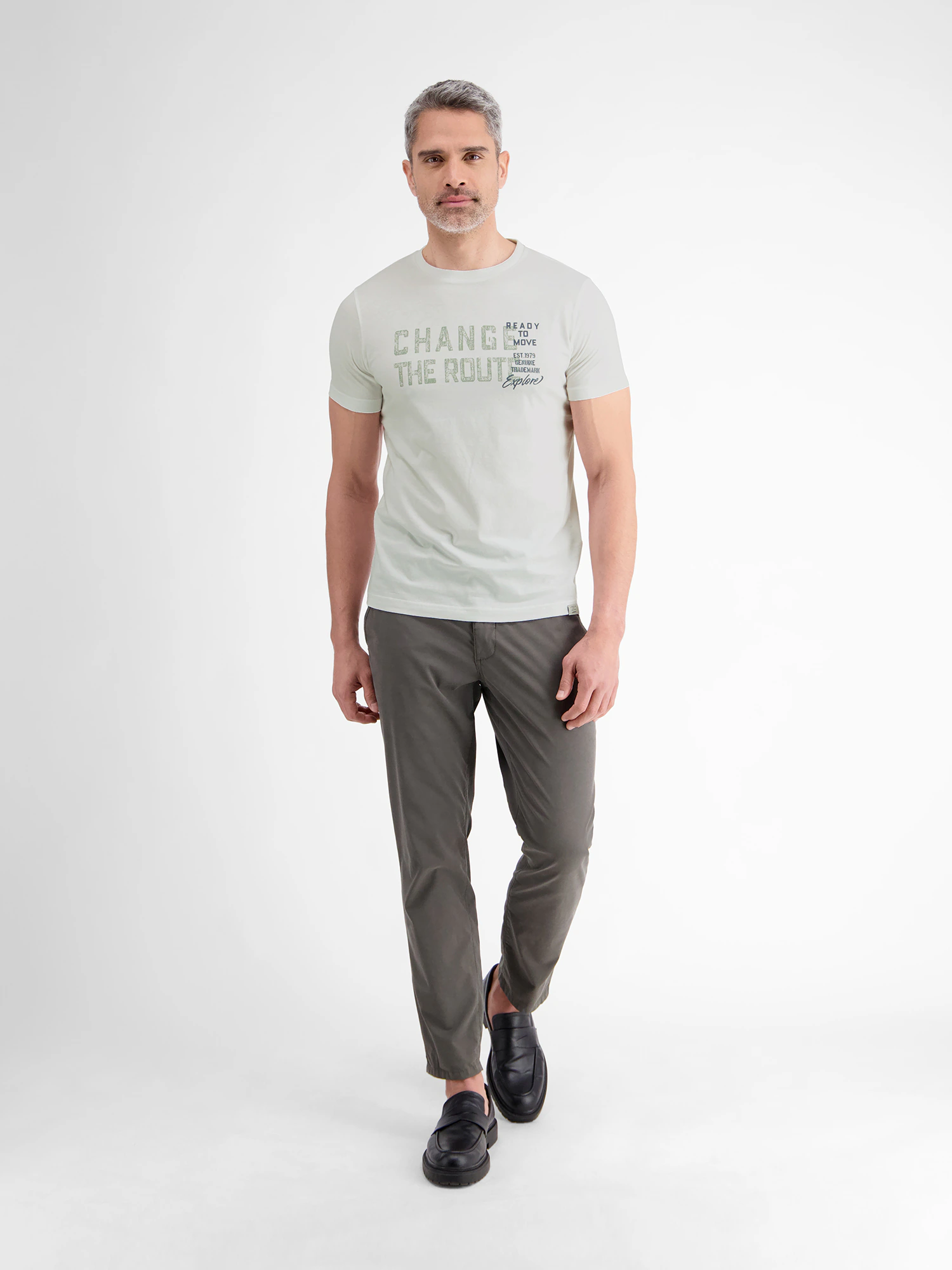 LERROS T-Shirt "LERROS T-Shirt mit Brustprint in Übergrößen" günstig online kaufen