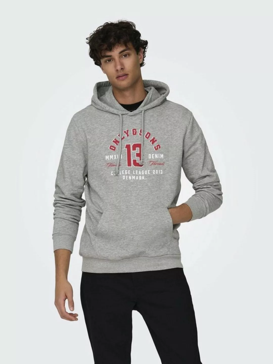 ONLY & SONS Kapuzensweatshirt ONSLENNY REG VINTAGE PRINT HOOD SWEAT günstig online kaufen