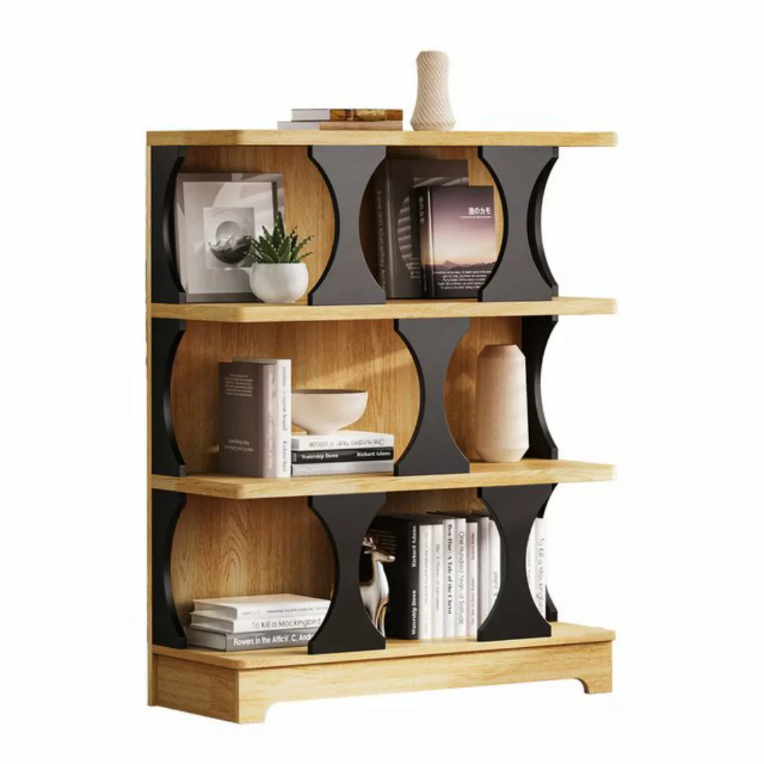 HAUSS SPOLE Bücherregal 80×30×100cm Bücherschrank Standregal mit Hohl-Desig günstig online kaufen