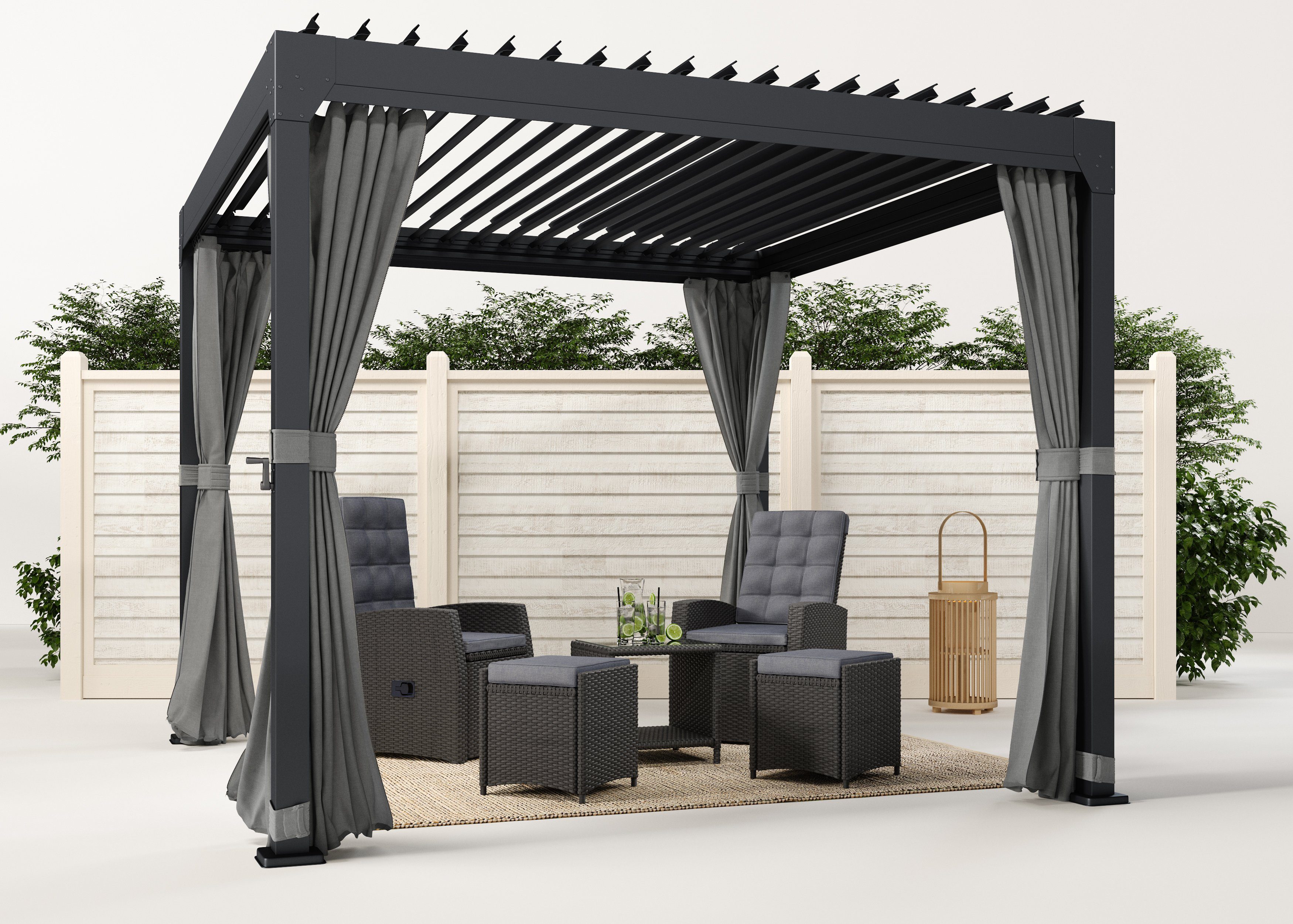 KONIFERA Pavillon "Palma", Pergola, mit Lamellendach günstig online kaufen