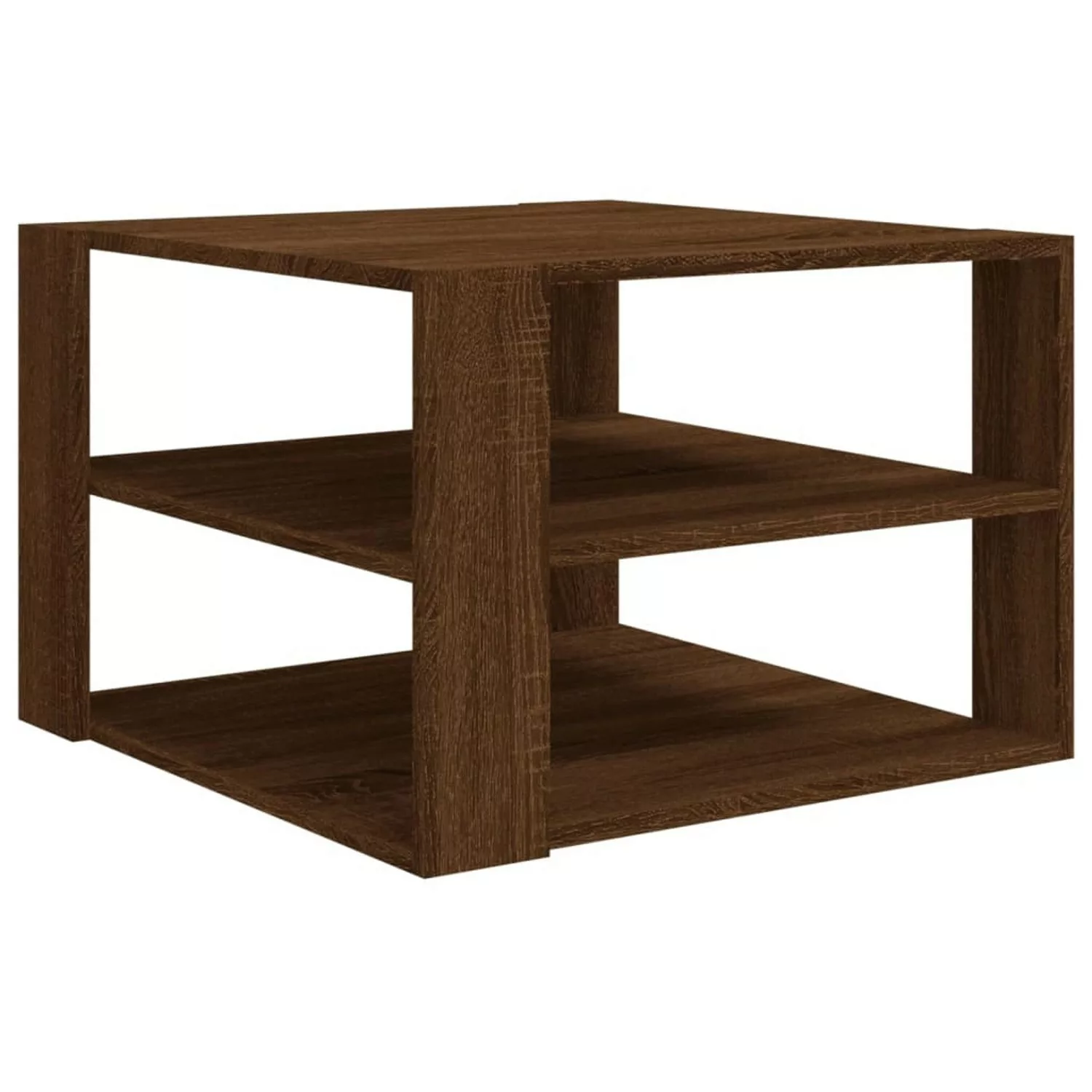 Vidaxl Couchtisch Braun Eichen-optik 60x60x40 Cm Holzwerkstoff günstig online kaufen