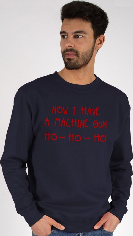 Shirtracer Sweatshirt Ho Ho Ho Now I Have a Machine Gun (1-tlg) Weihachten günstig online kaufen