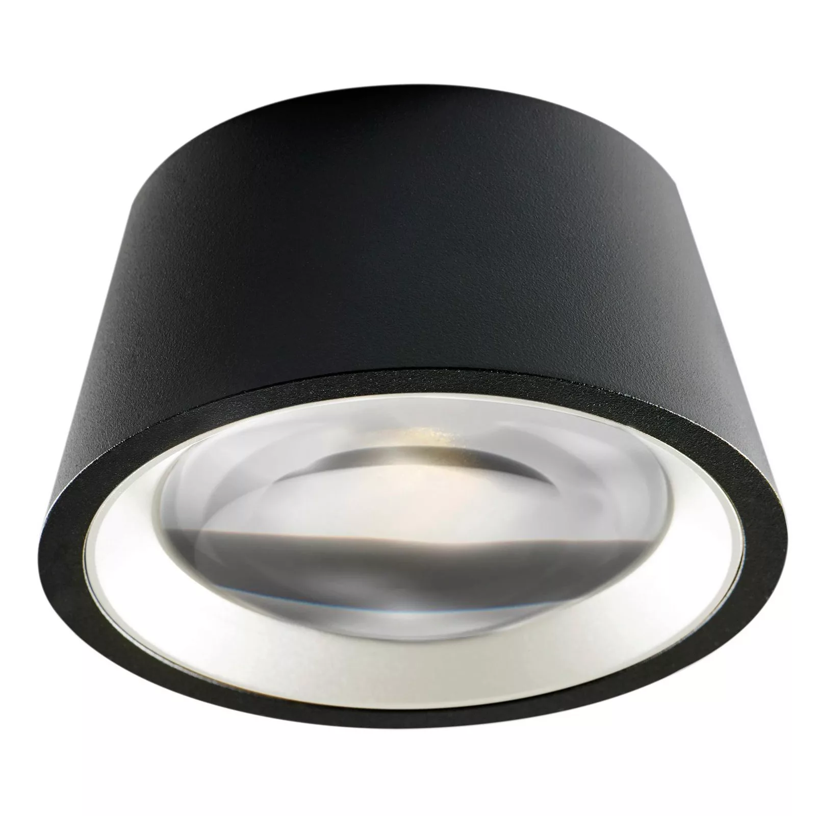 Light-Point - Optic Out 1+ LED Wand-/Deckenleuchte - schwarz/H 5cm / Ø 13cm günstig online kaufen