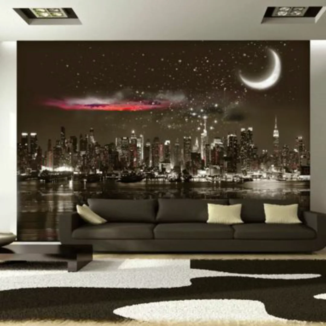 artgeist Fototapete Starry Night Over NY mehrfarbig Gr. 150 x 105 günstig online kaufen