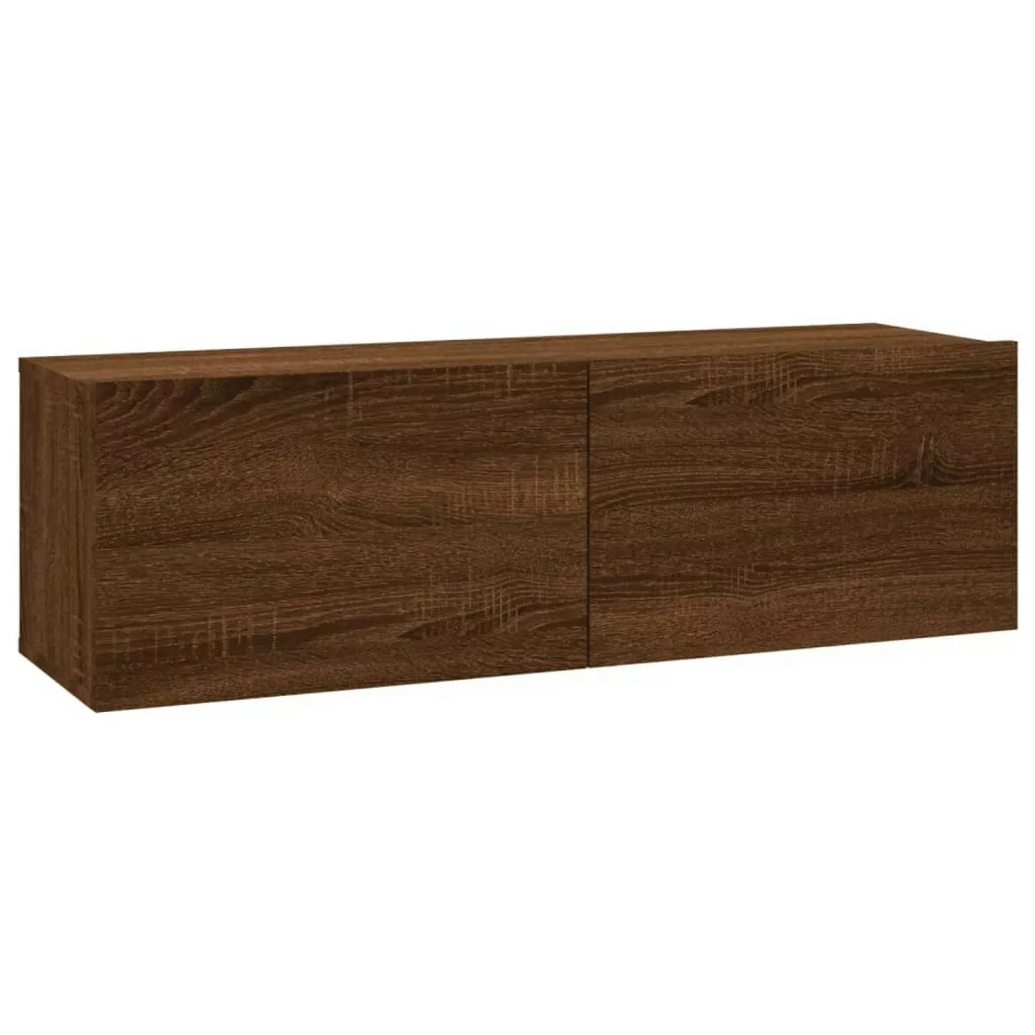 vidaXL TV-Schrank TV-Wandschrank Braun Eiche 100x30x30 cm Spanplatte günstig online kaufen