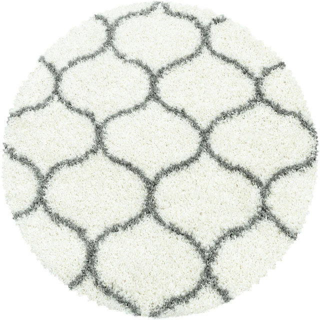 Ayyildiz Teppiche Hochflor-Teppich »SALSA 3201«, rund, 50 mm Höhe, auch rec günstig online kaufen