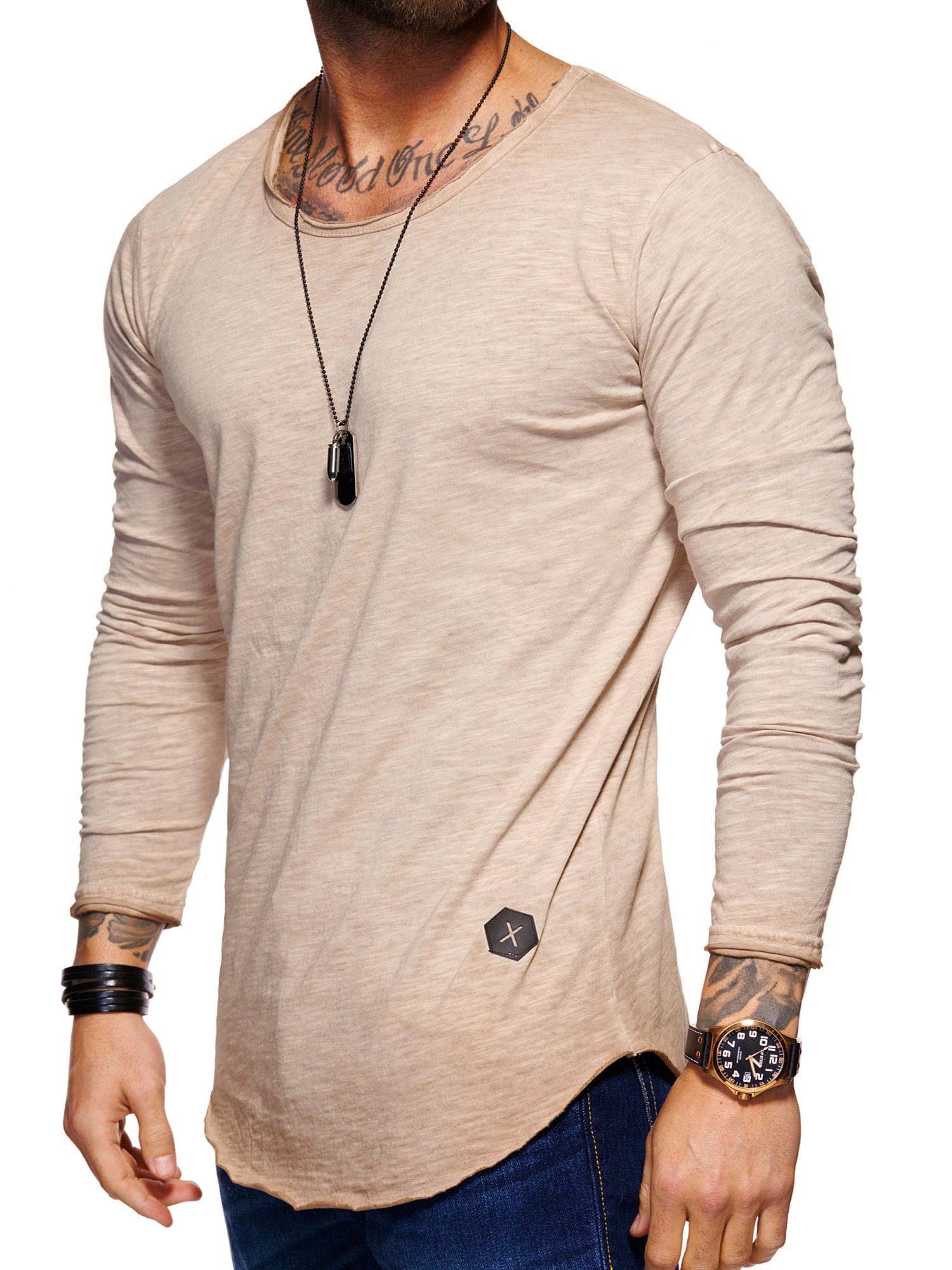 Style-Division Longsleeve SDDENTON Basic O-Neck im günstig online kaufen