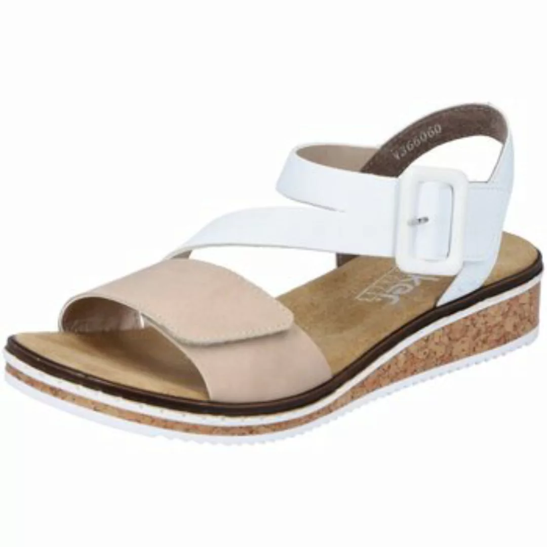 Rieker  Sandalen Sandaletten Beige/Weiß V3660-60 60 günstig online kaufen