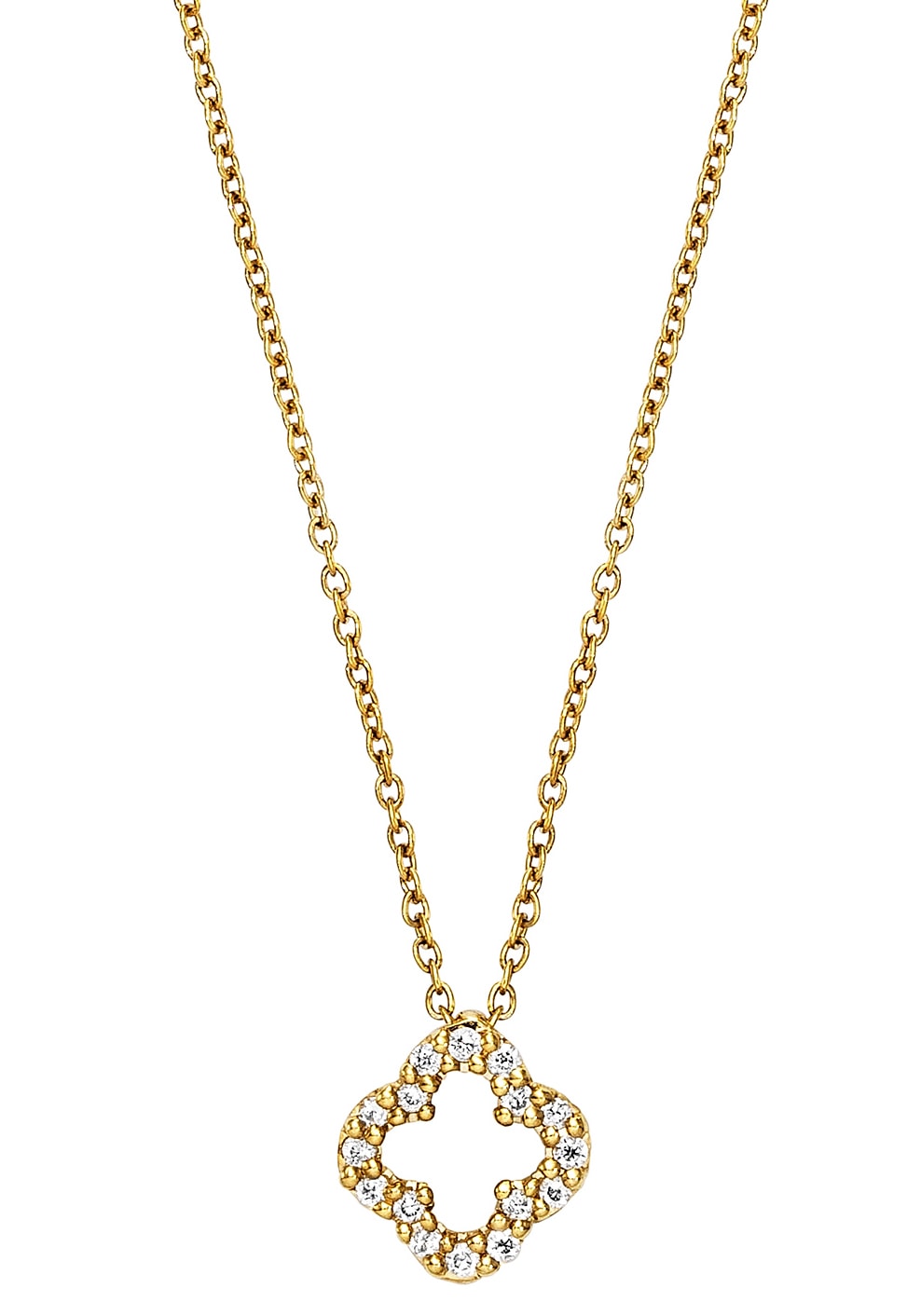 Julie Julsen Gold Kette mit Anhänger "JJGNE0885.DI", mit Brillanten günstig online kaufen