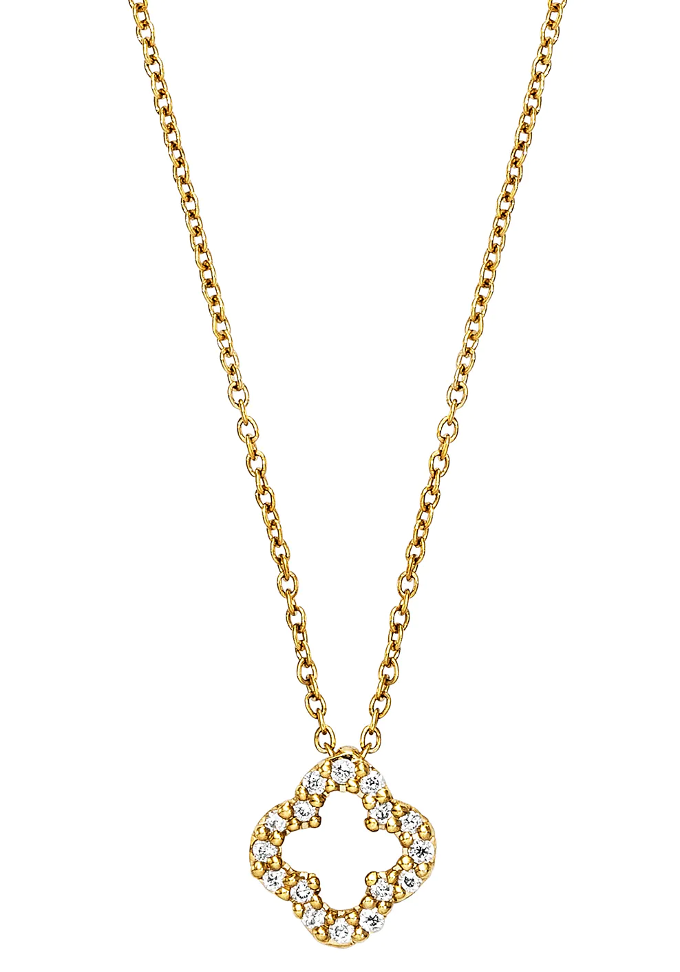 Julie Julsen Gold Kette mit Anhänger "JJGNE0885.DI", mit Brillanten günstig online kaufen