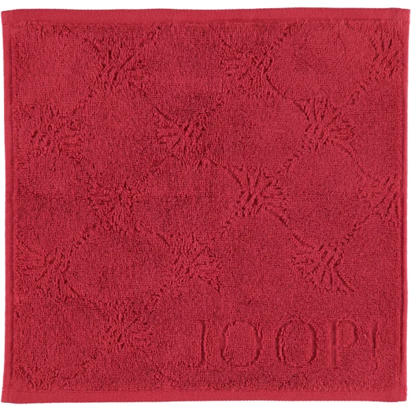 JOOP Uni Cornflower 1670 - Farbe: Granat - 280 - Seiflappen 30x30 cm günstig online kaufen