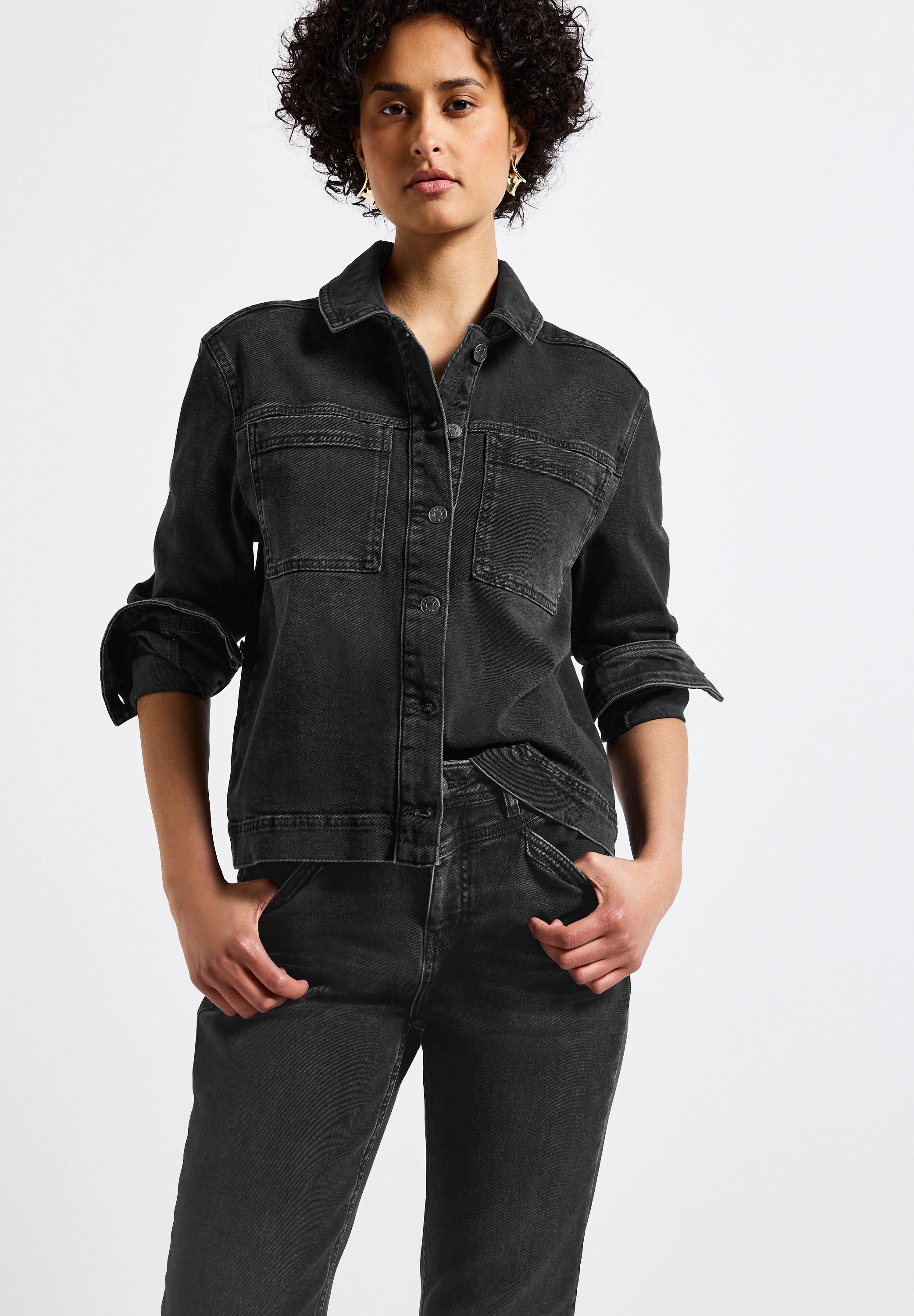 STREET ONE Jeansjacke, mit Brust Taschen günstig online kaufen
