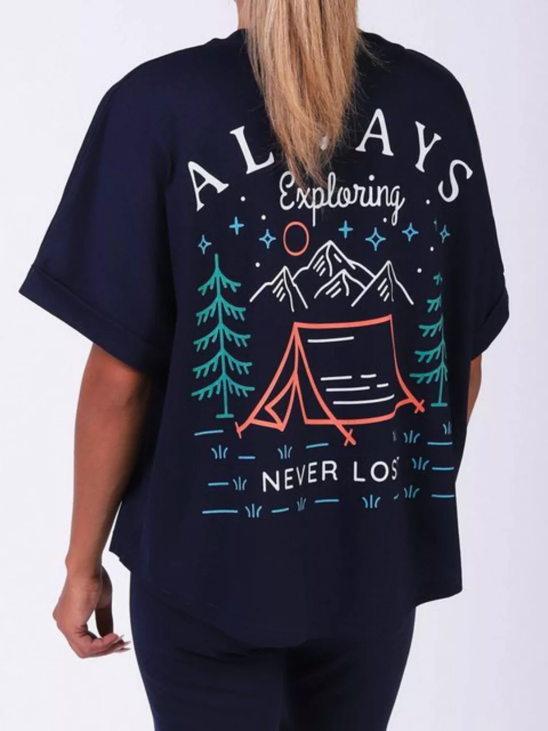 wat? Apparel Print-Shirt Always exploring never lost (1-tlg) günstig online kaufen