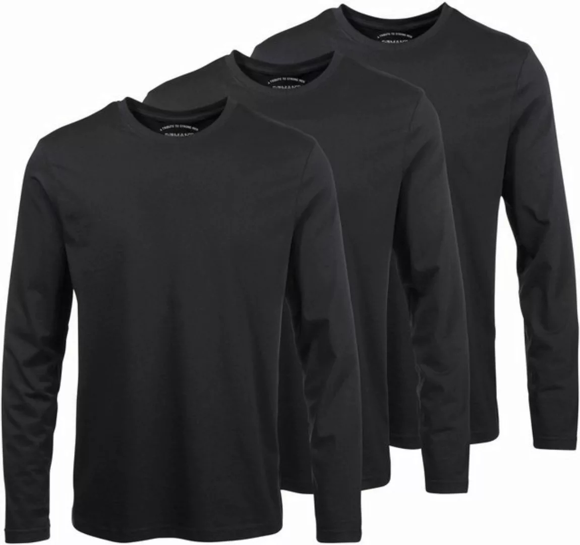 Man's World Langarmshirt neue Farbe ! (3er-Pack) Langarm, unifarben, aus Ba günstig online kaufen