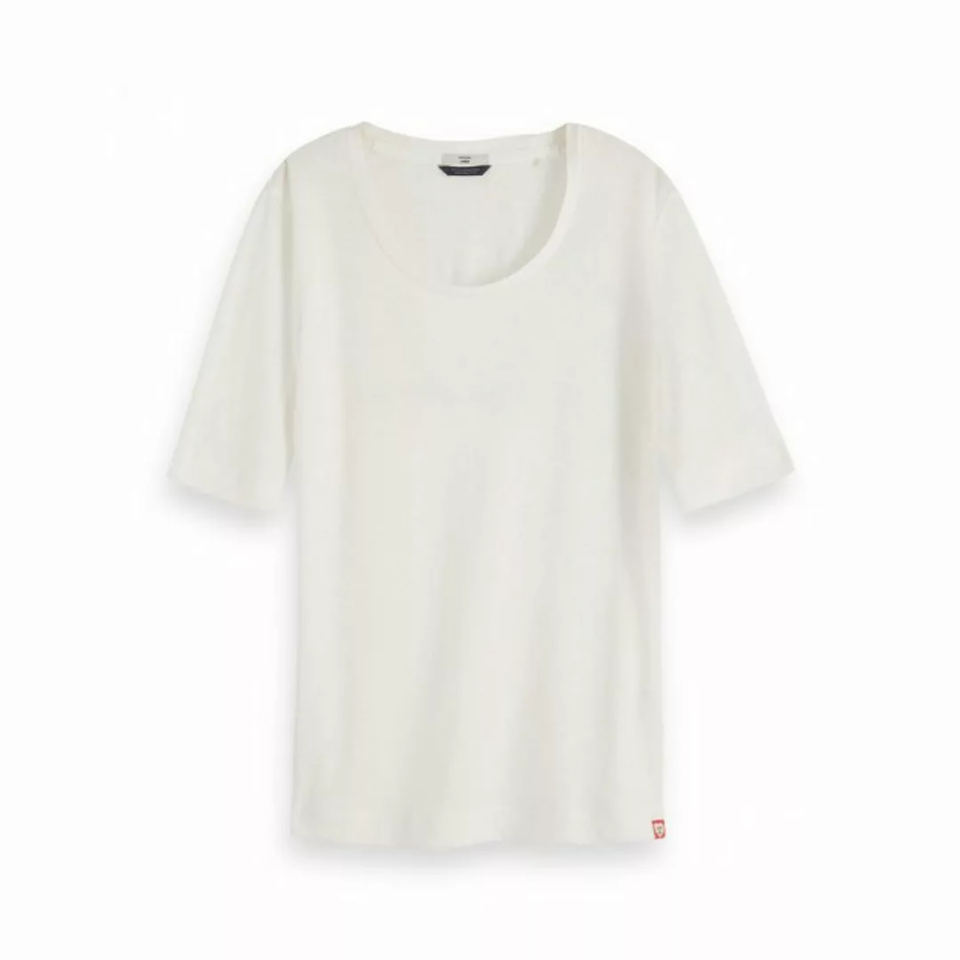 Maison Scotch T-Shirt Maison Scotch Damen T-Shirt Luxury Crew Neck Tee 1543 günstig online kaufen