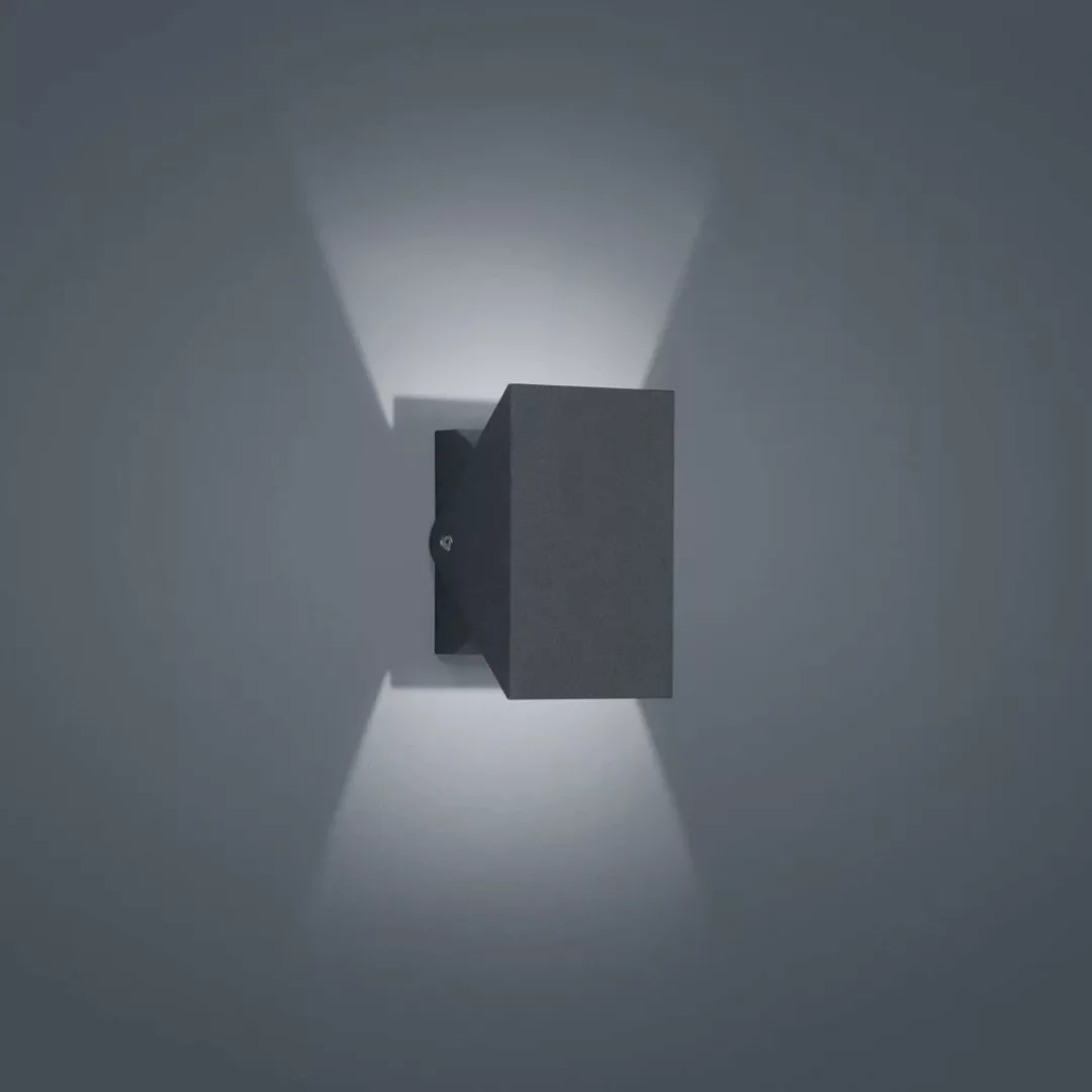 Helestra Free LED-Außenwandlampe graphit m. Blende günstig online kaufen