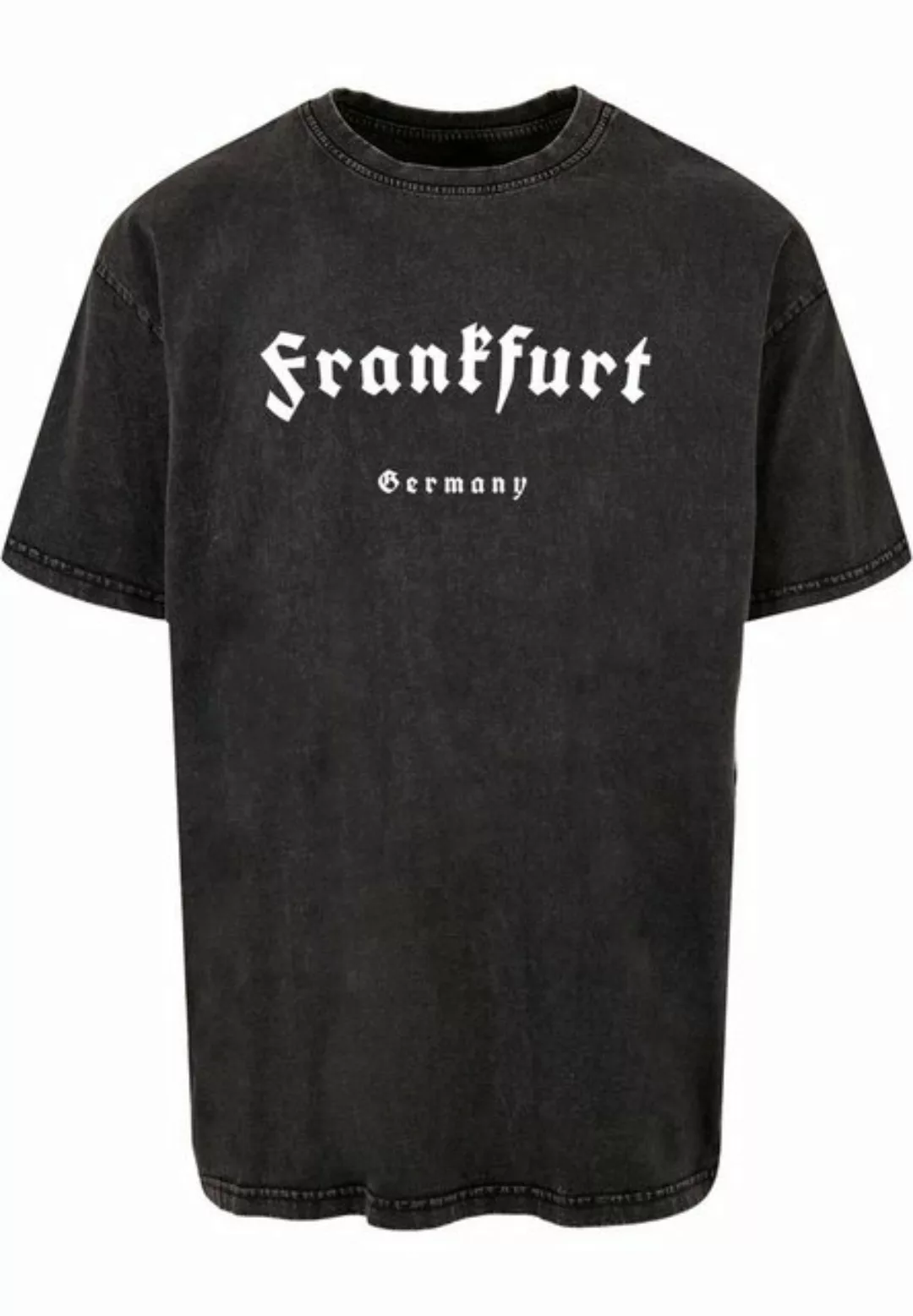 Merchcode T-Shirt Merchcode Herren Frankfurt X Acid Washed Heavy Oversize T günstig online kaufen