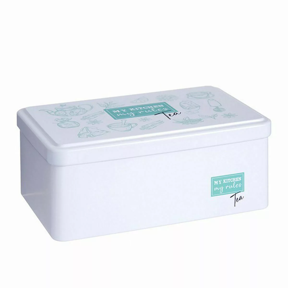 Teebox Weiß Weißblech (11 X 7,1 X 18 Cm) (24 Stück) günstig online kaufen