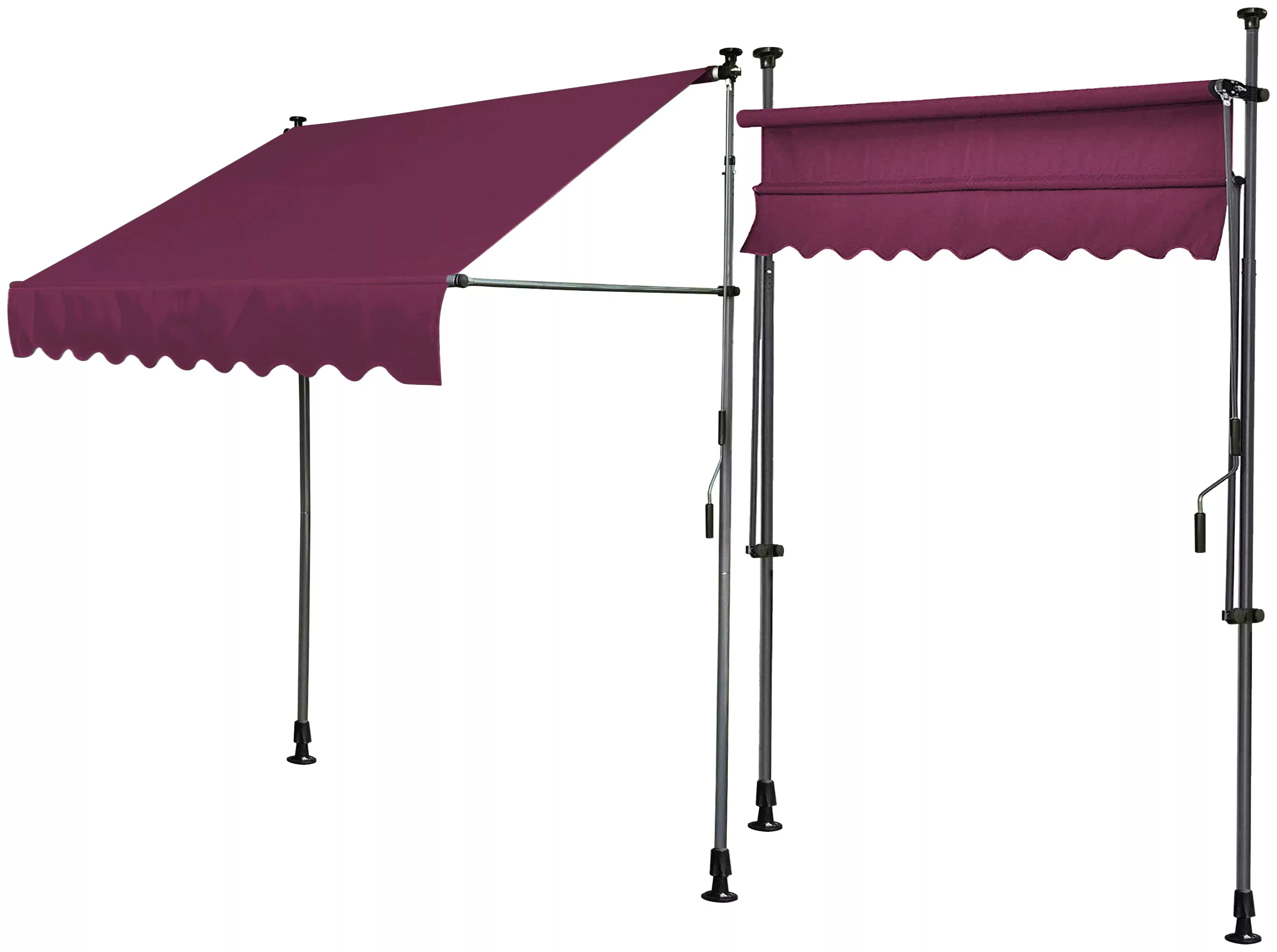 Quick Star Klemm-Senkrechtmarkise, 250 cm Breite, 130 cm Ausfall, Neigungsw günstig online kaufen