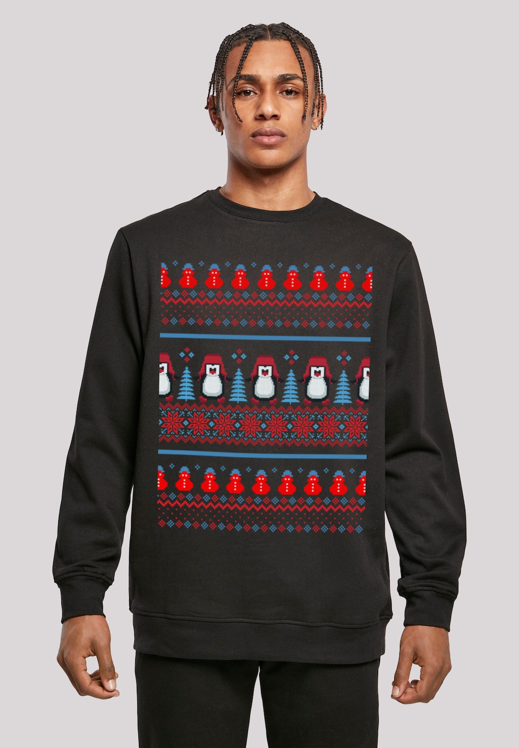 F4NT4STIC Kapuzenpullover "Christmas Pinguin Muster", Print günstig online kaufen