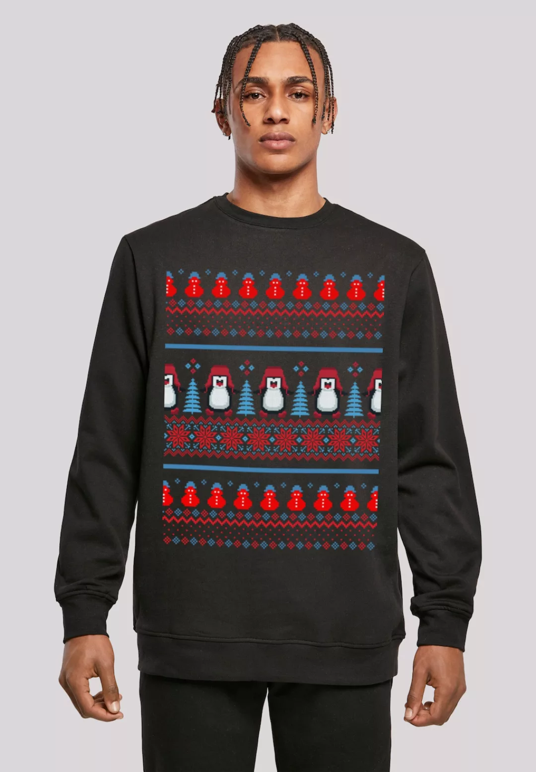 F4NT4STIC Kapuzenpullover "Christmas Pinguin Muster", Print günstig online kaufen