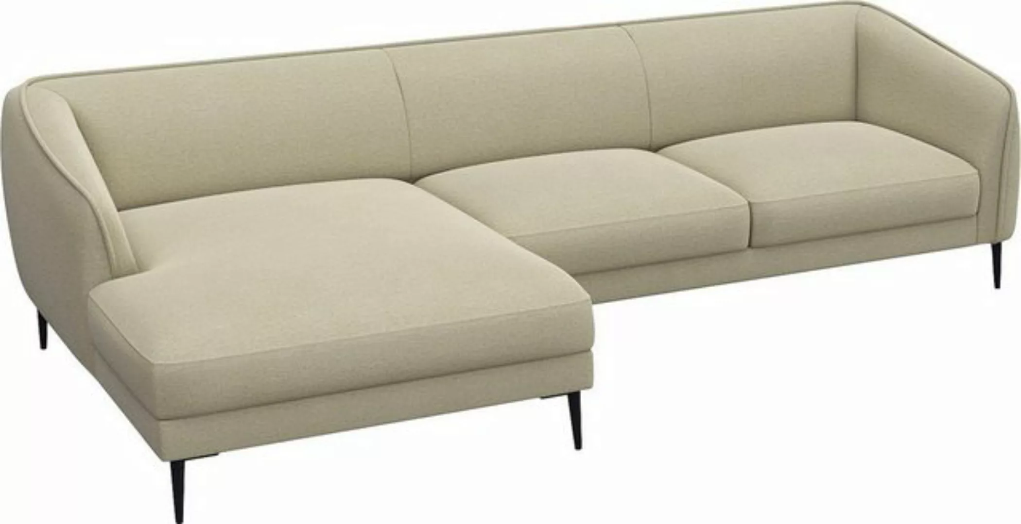 FLEXLUX Ecksofa »Belle Designsofa, L-Form, B/T 288/149 cm«, Skandinavisches günstig online kaufen