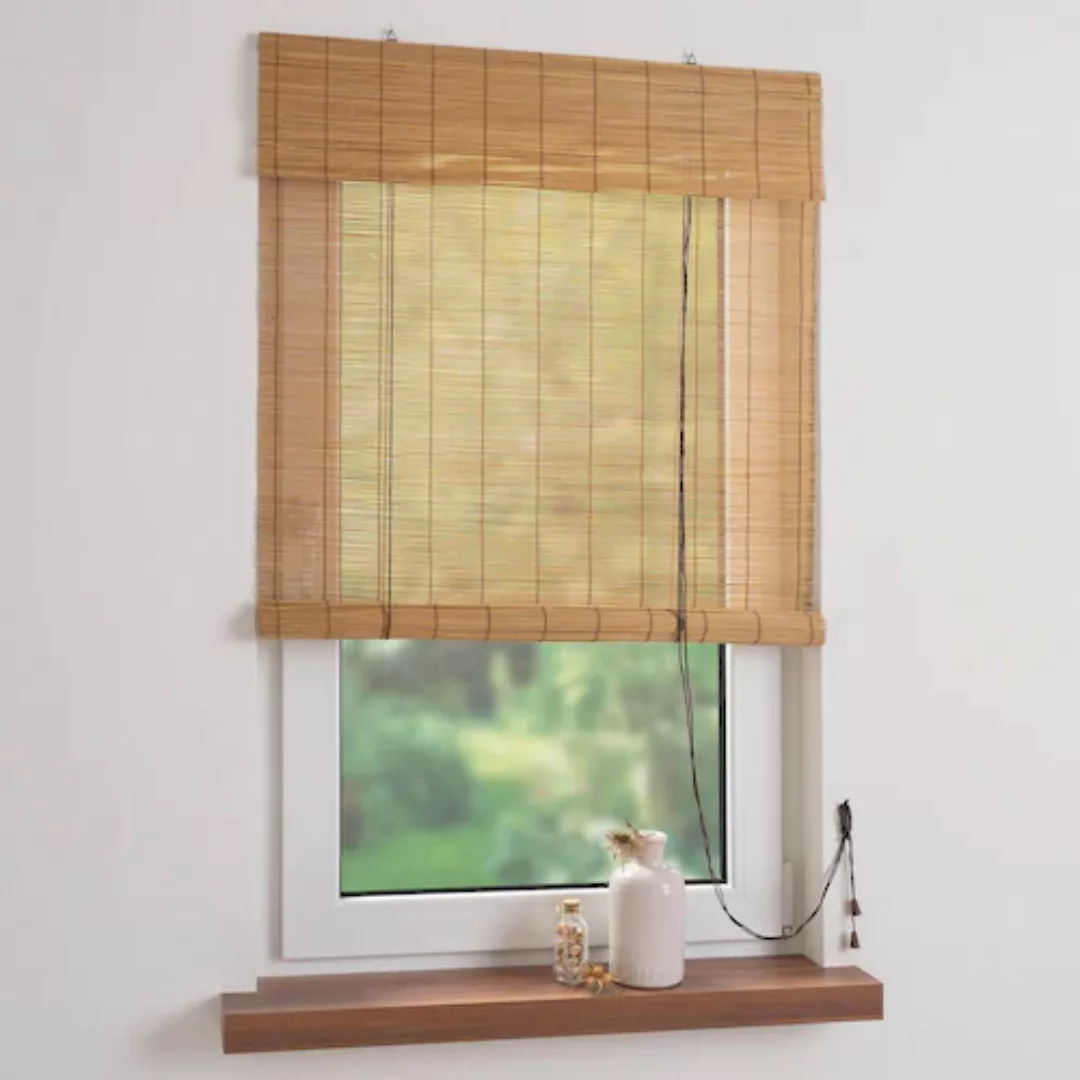 Bambus-Rollo - braun - Bambusstäbe - 60 cm - Sconto günstig online kaufen