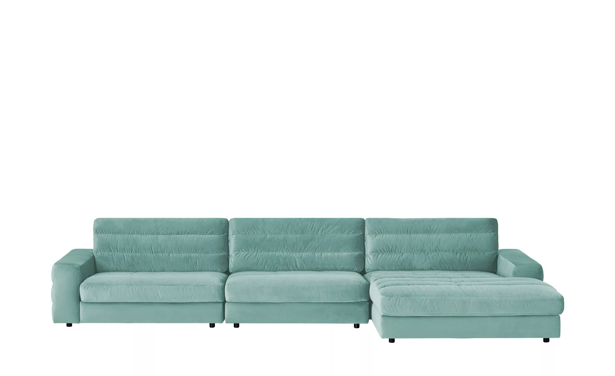 pop Ecksofa Samt  Scarlatti ¦ türkis/petrol ¦ Maße (cm): B: 416 H: 83 T: 20 günstig online kaufen