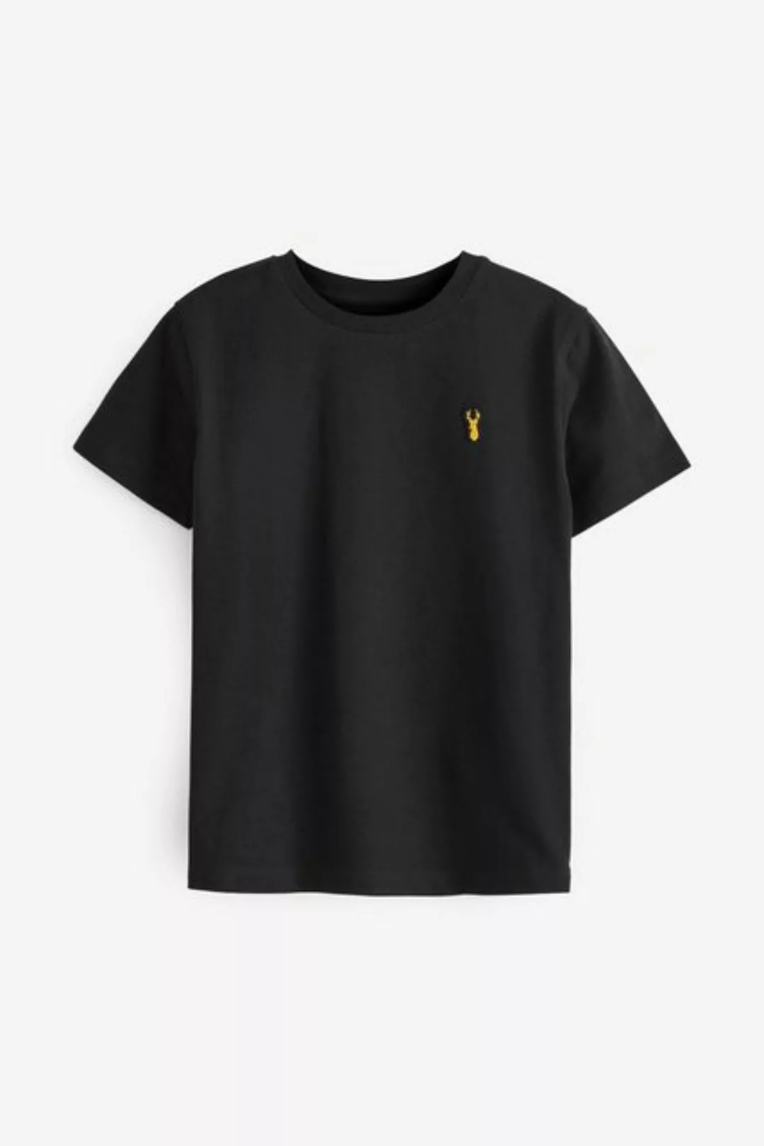 Next T-Shirt Kurzärmeliges Basic T-Shirt mit Hirsch (1-tlg) günstig online kaufen