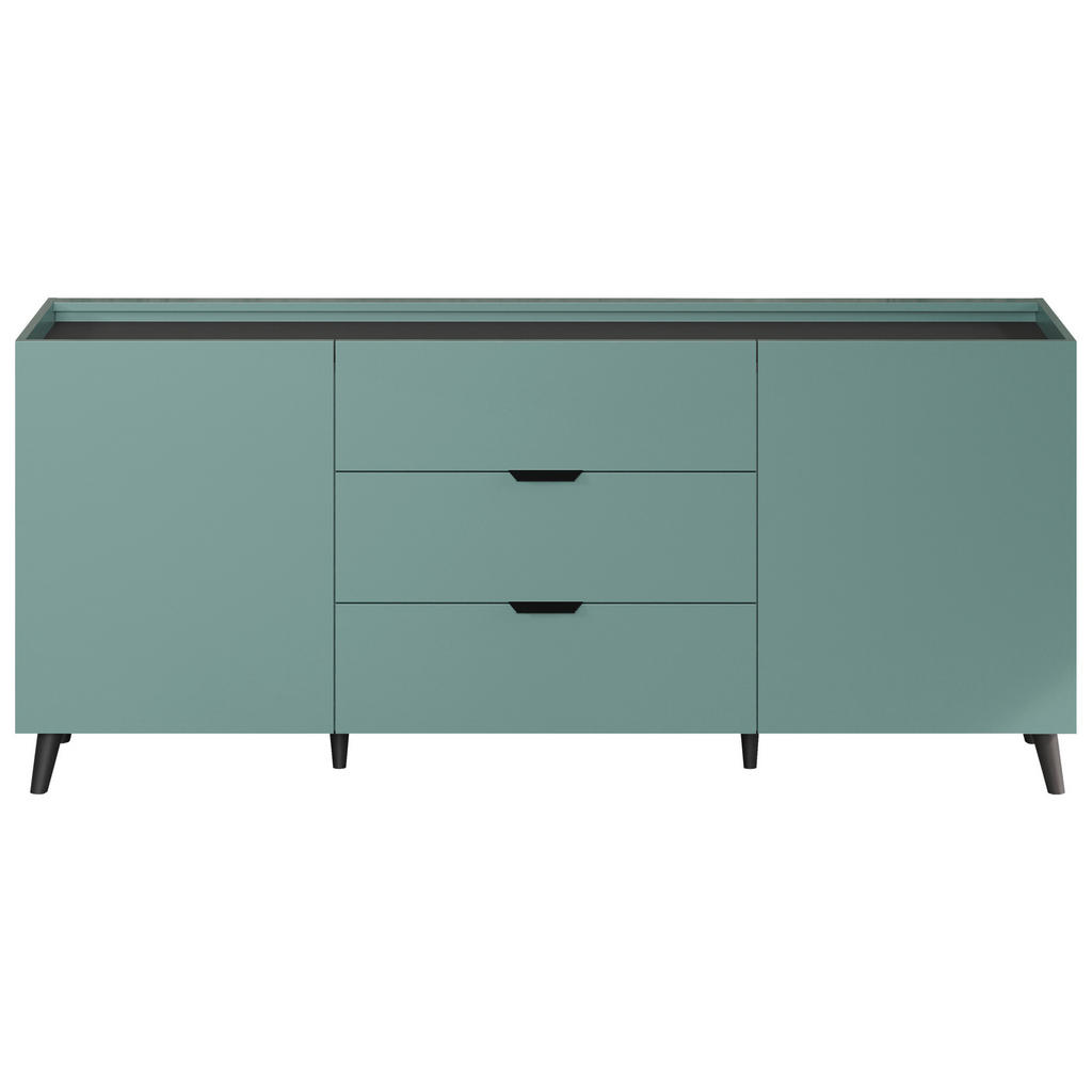 Sideboard Melton blau matt B/H/T: ca. 180x82x42 cm günstig online kaufen