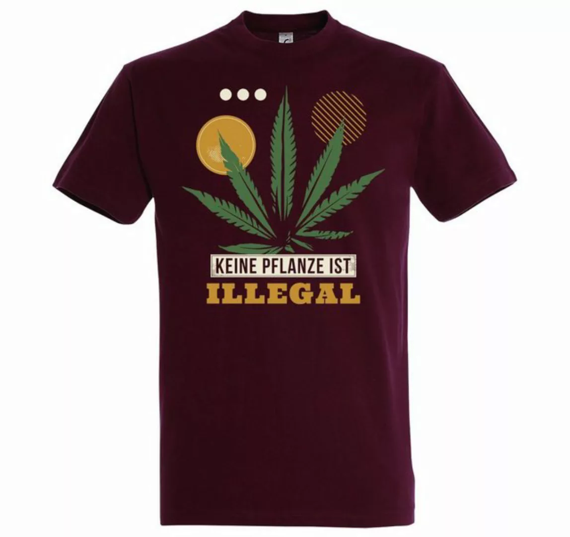 Youth Designz T-Shirt Keine Pflanze ist Illegal Herren T-Shirt mit trendige günstig online kaufen