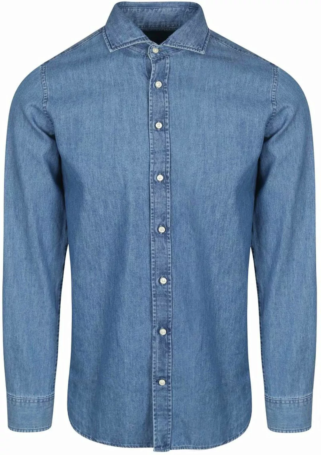 Steppin' Out Hemd Chambray Blau - Größe L günstig online kaufen