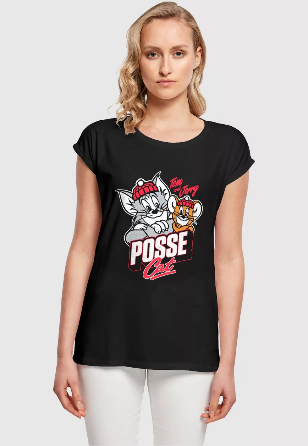 ABSOLUTE CULT T-Shirt "ABSOLUTE CULT Damen Ladies Tom and Jerry - Posse Cat günstig online kaufen