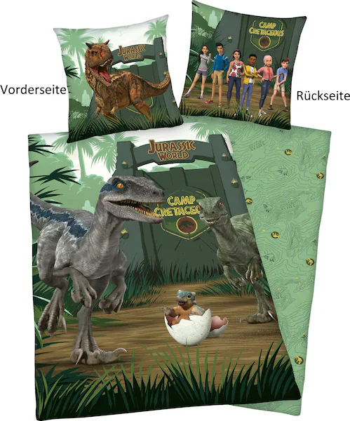 Jurassic World Kinderbettwäsche »Jurassic World Camp Cretaceous«, (2 tlg.), günstig online kaufen