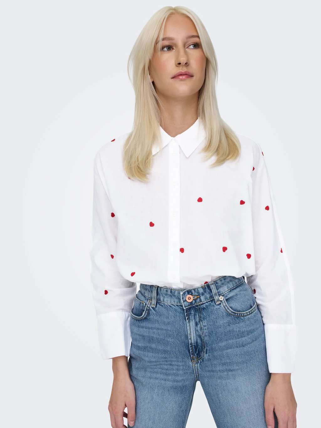 ONLY Hemdbluse "ONLNEW LINA GRACE LS EMB SHIRT NOOS WVN" günstig online kaufen