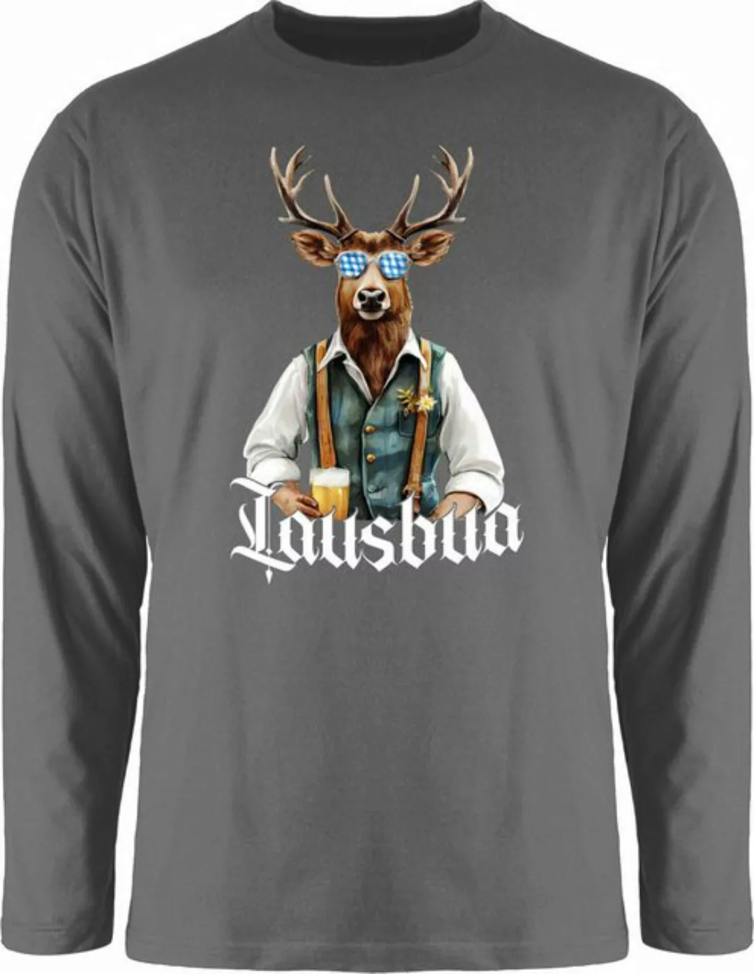 Shirtracer Rundhalsshirt Lausbua Lausbub Schlawiner Lauser Hirsch Mode für günstig online kaufen