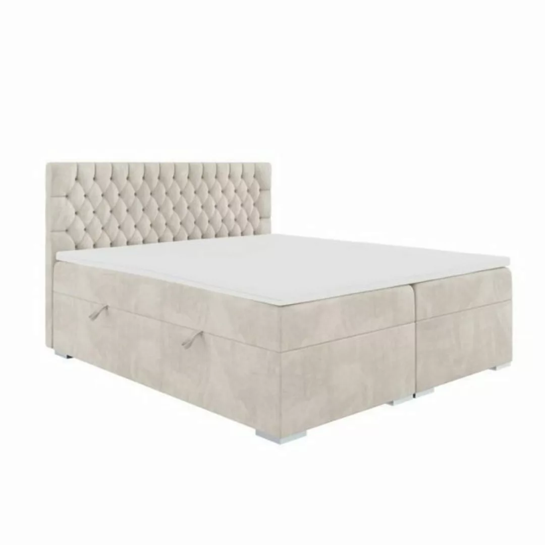 JVmoebel Boxspringbett Chesterfield Doppelbett Schlafzimmer Luxus Bett Mode günstig online kaufen