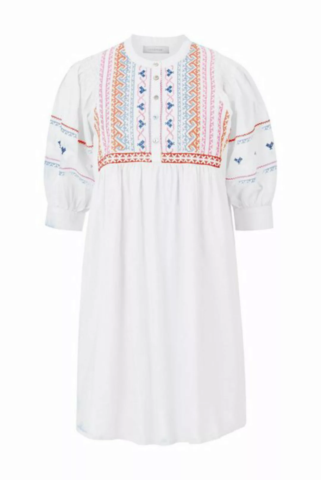 Rich & Royal Sommerkleid mini dress with embroidery organic, white günstig online kaufen