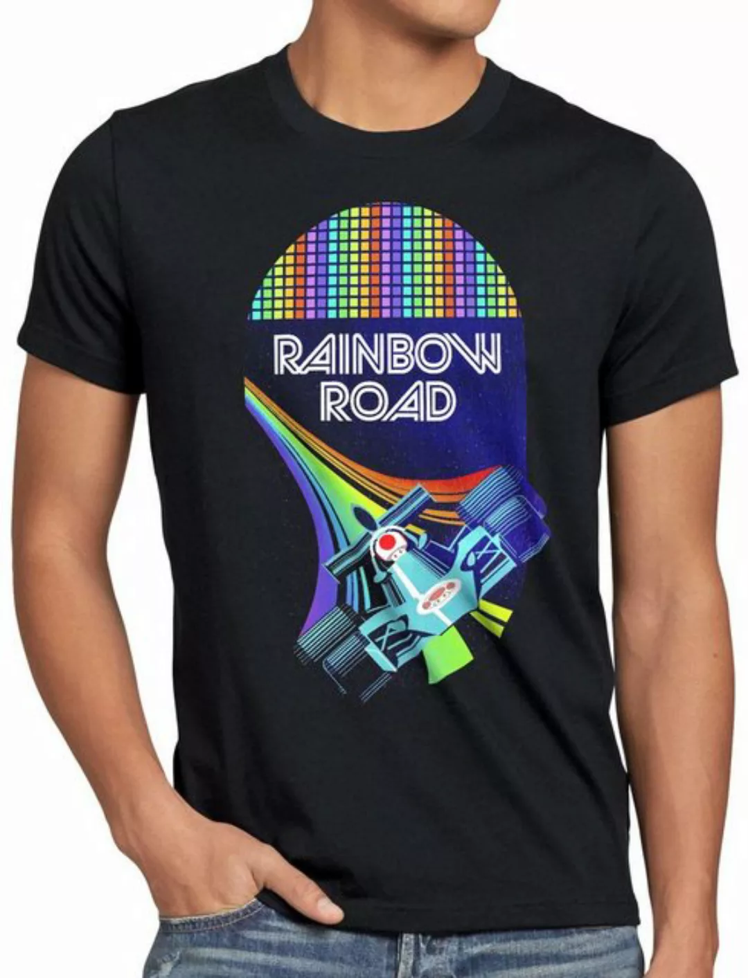 style3 T-Shirt Rainbow Road double dash super mario kart nintendo günstig online kaufen