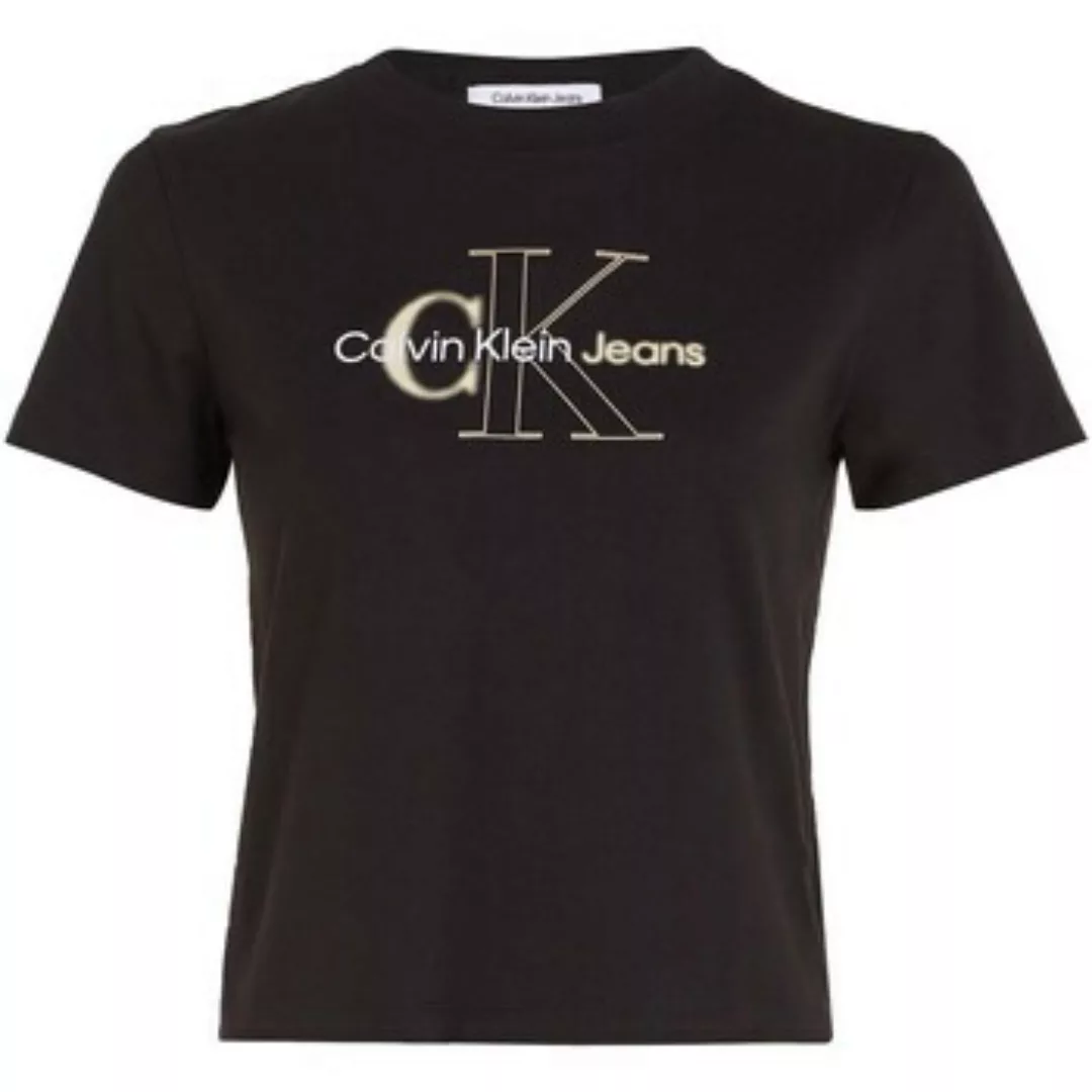 Ck Jeans  T-Shirts & Poloshirts Bold Monologo Baby T günstig online kaufen