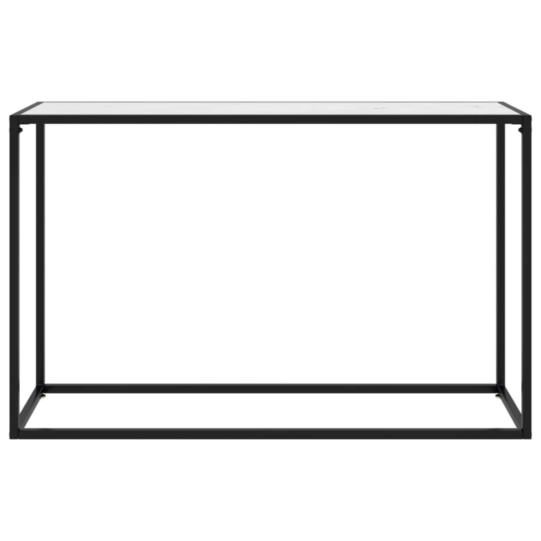 Konsolentisch Weiß 120x35x75 Cm Hartglas günstig online kaufen