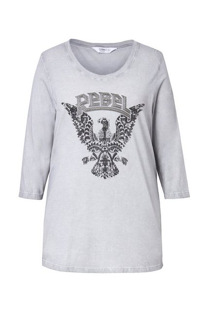 Angel of Style Rundhalsshirt T-Shirt REBEL-Motiv 3/4-Ärmel günstig online kaufen