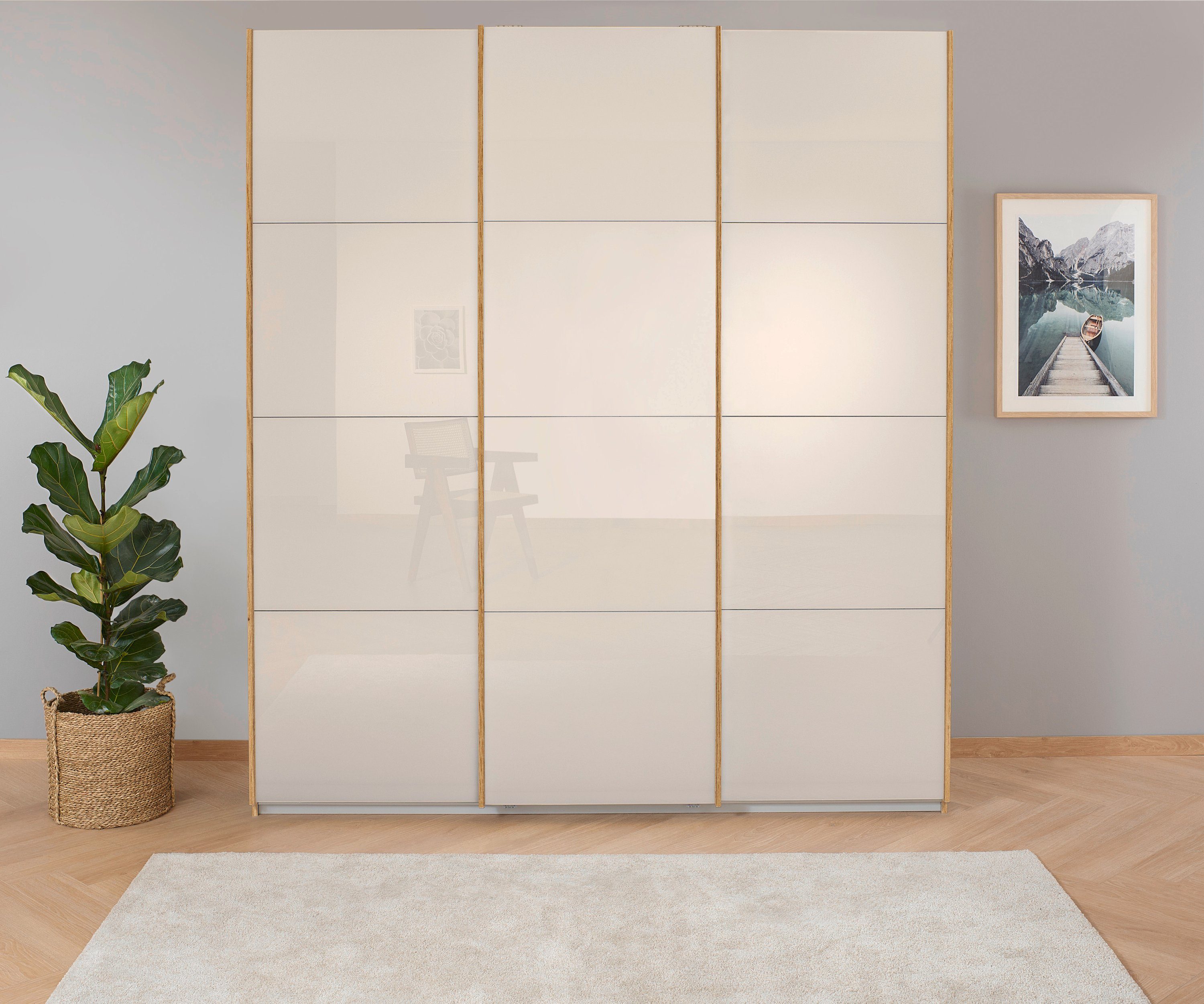 rauch Schwebetürenschrank "Koluna", Glasfront, inkl. 2 Innenschubladen sowi günstig online kaufen