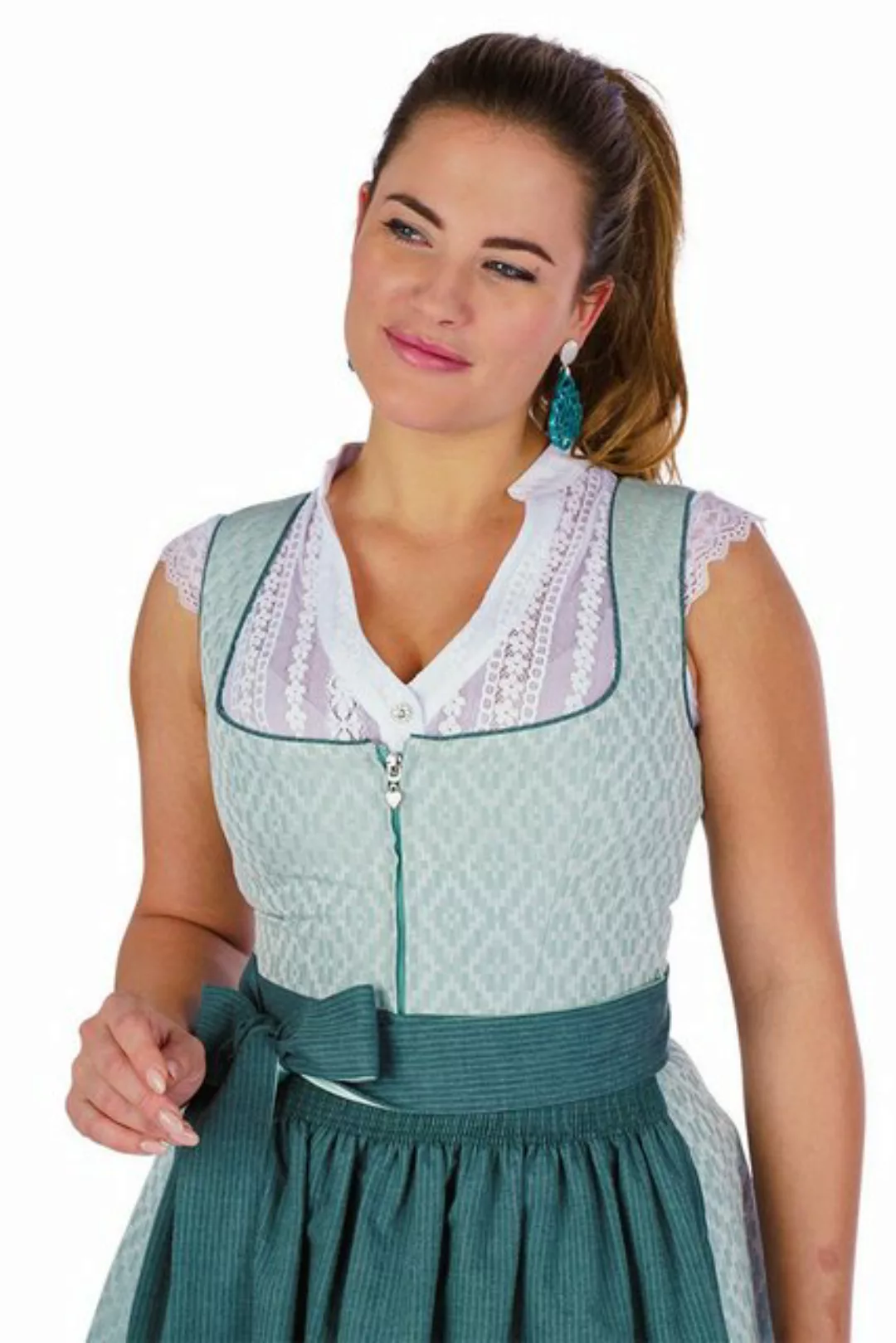 Melega Dirndl Midi Dirndl 2tlg. - SAFIRA - mint/tanne günstig online kaufen