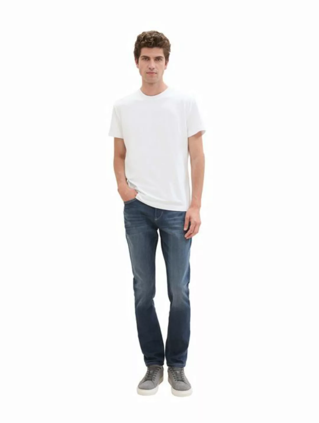 Tom Tailor Herren Jeans JOSH - Slim Fit - Blau - Dark Stone Blue Grey Denim günstig online kaufen