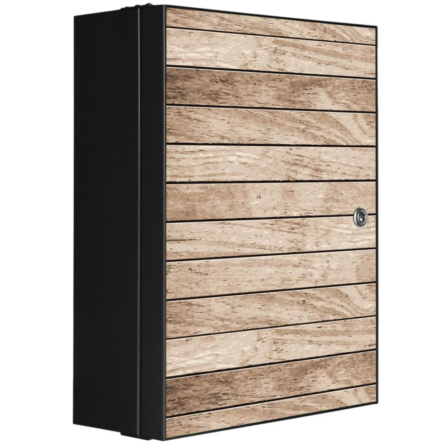 Banjado XXL Medizinschrank Abschliessbar 35x46x15cm Arzneischrank Anthrazit günstig online kaufen