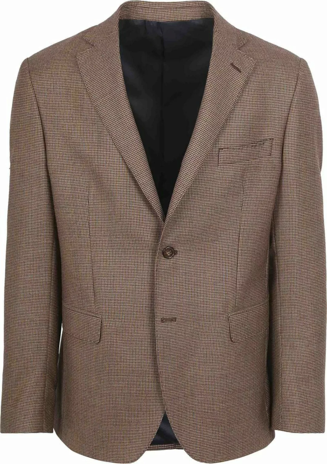 Suitable Pied De Poule Blazer Wolle Braun - Größe 50 günstig online kaufen