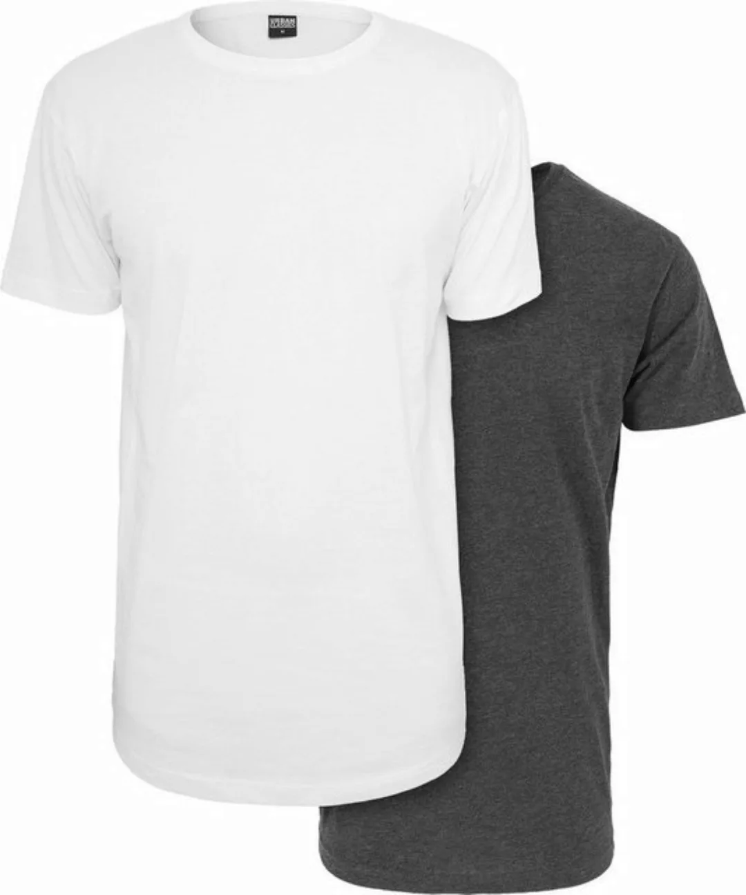 URBAN CLASSICS T-Shirt Urban Classics Herren Pre-Pack Shaped Long Tee 2-Pac günstig online kaufen
