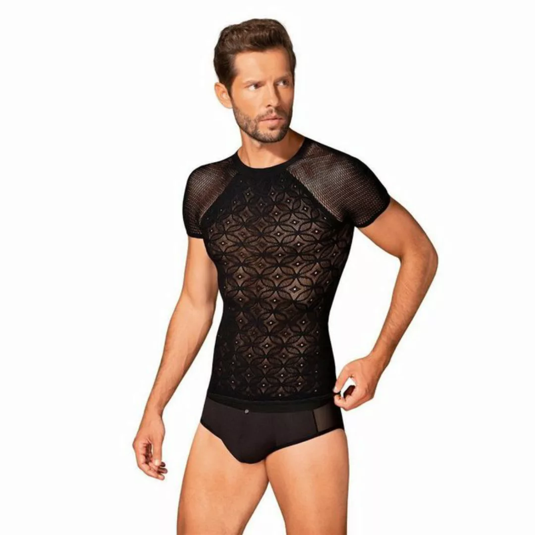 Obsessive T-Shirt Transparentes T-Shirt für Männer - schwarz günstig online kaufen